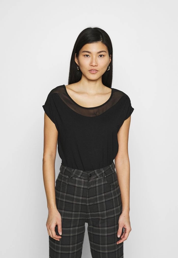 T-Shirt ANNA FIELD Anna Field Basic T-shirt Noir Femme | KKI-3841849